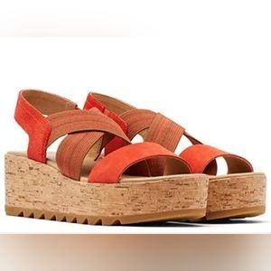 SOREL women's Cameron playform slingback sandals